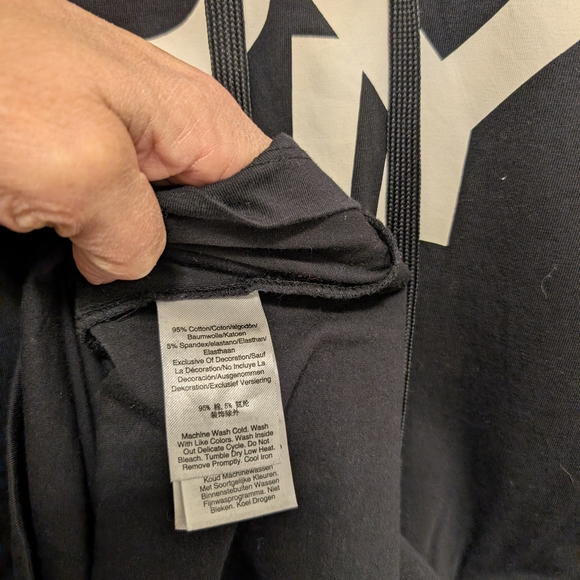 DKNY Black Hoodie Dress - Picture 5 of 5